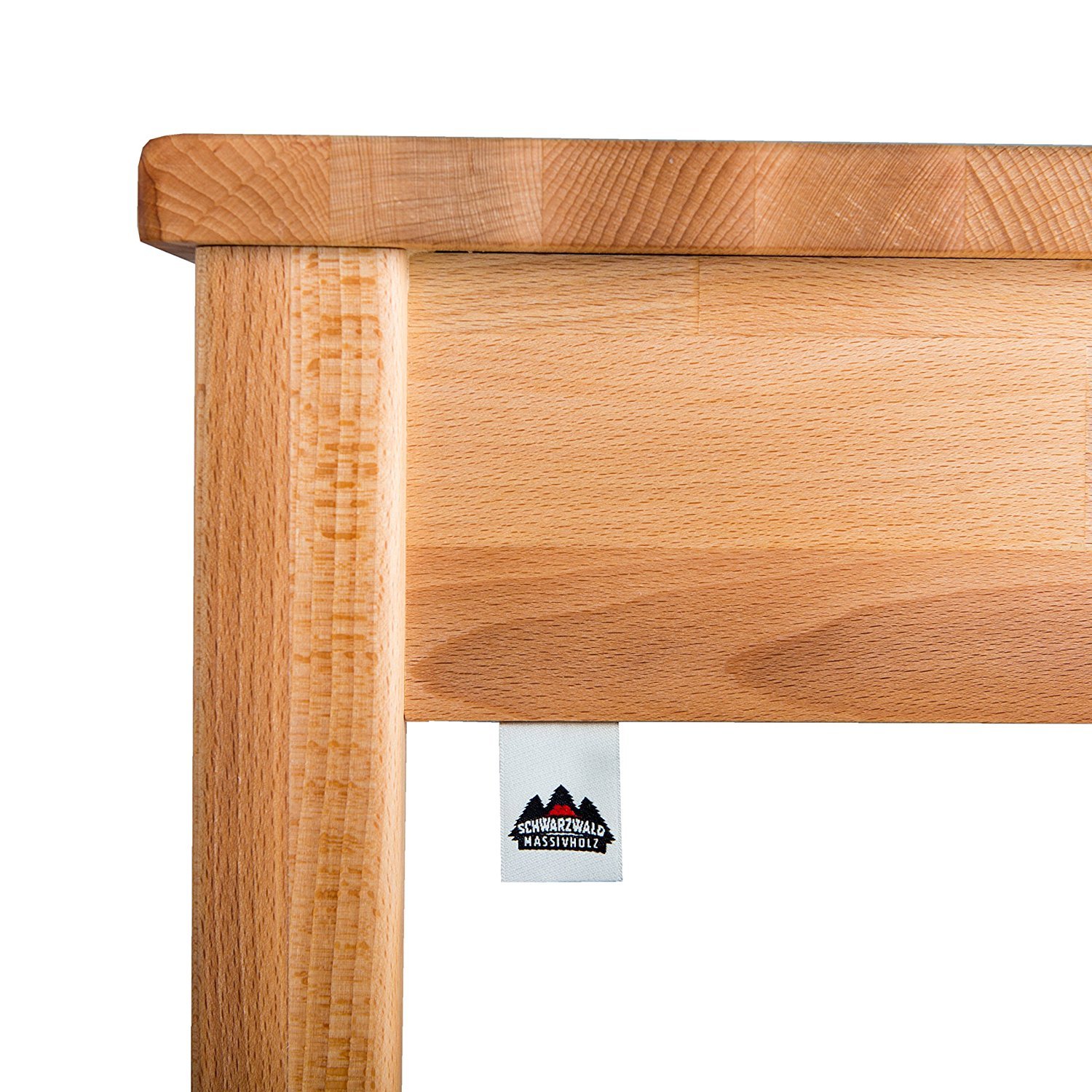Staboos Hocker DOC Buche Natur geölt mit Eingriff, 35 x 35 x 45 cm, bis 120 kg