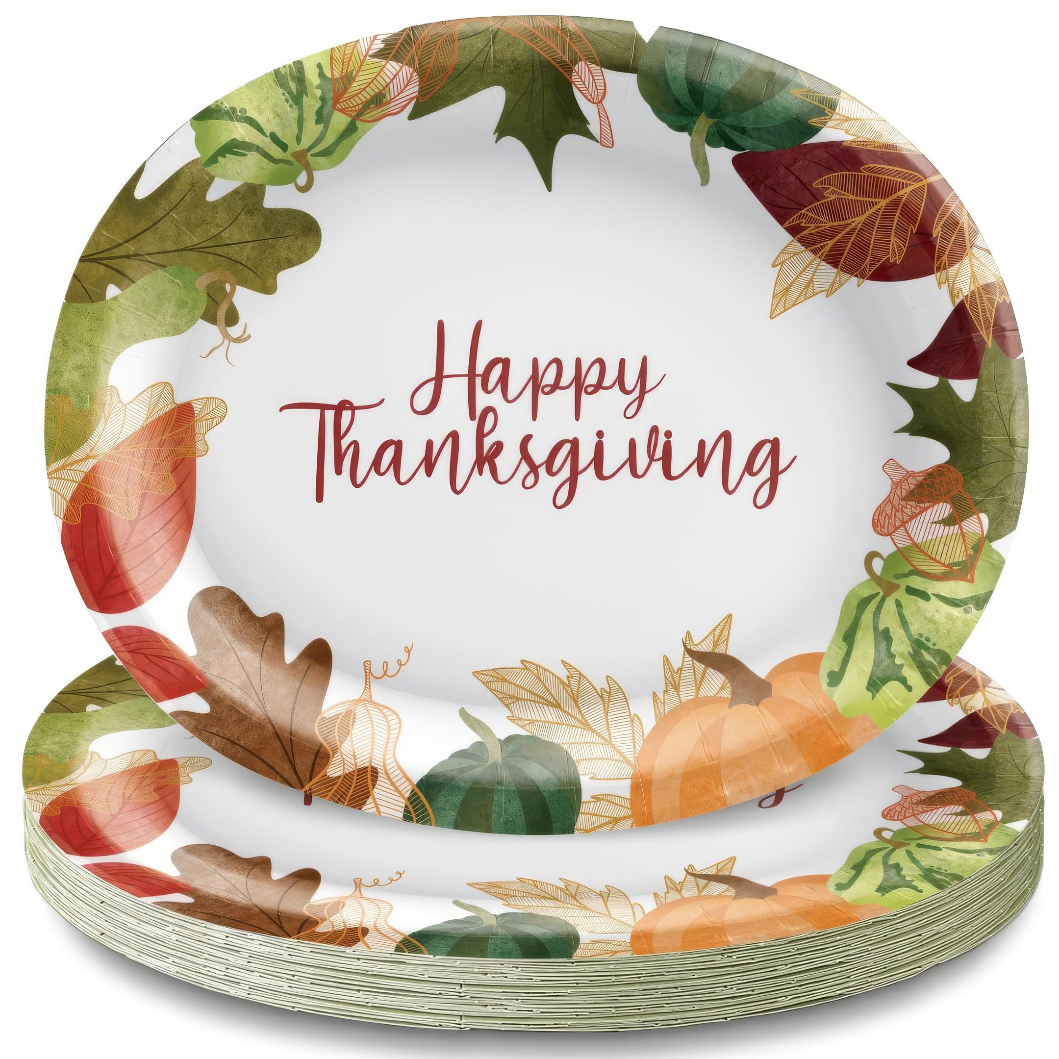 Assiettes ovales amscan Changing Seasons jetables multicolores 25,4 x 30,5 cm