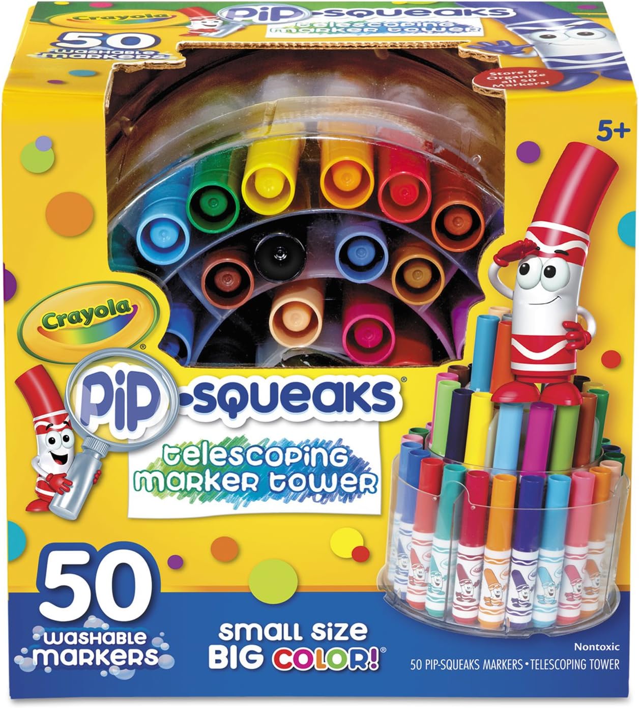 Crayola Pip Squeaks Washable Markers Assorted Colors 16 Markers Per Box Set Of 3 Boxes - Office Depot - View #11