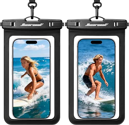 Hiearcool Waterproof Phone Pouch, Universal Case Compatible for iPhone 17