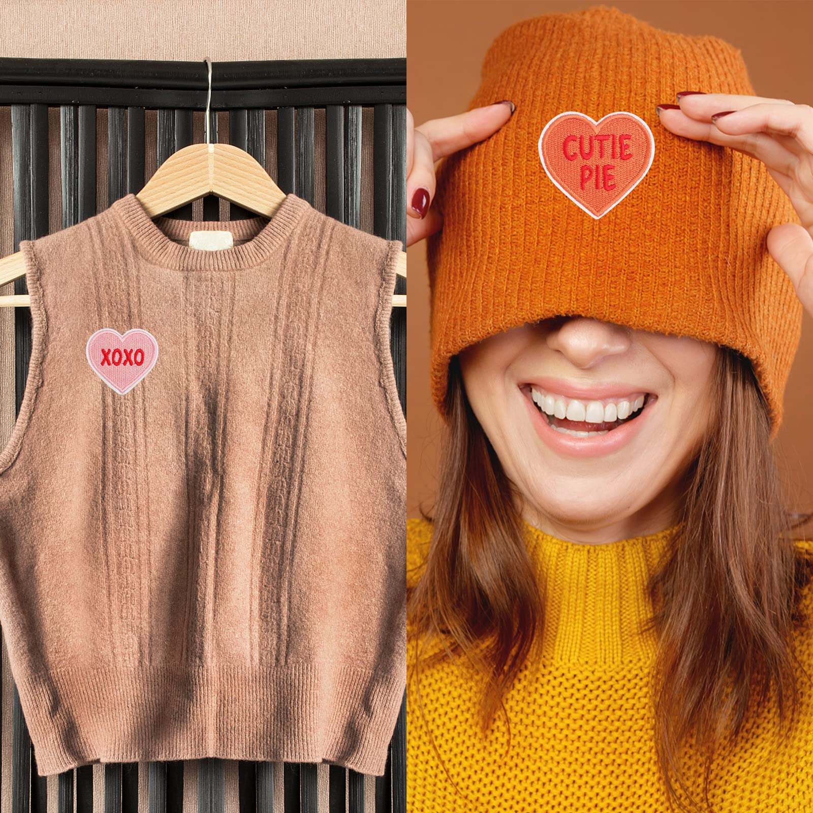 24 Parches Para Planchar En Forma De Corazón, Parches Bordados Para Coser Adornos Pequeños, Parches Para Planchar En Forma De Corazón Para Ropa, Vestido, Sombrero, Calcetines, Jeans, Accesorios De