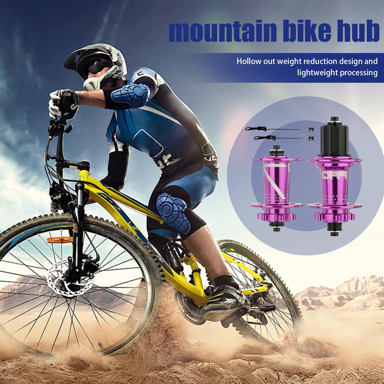 Mozzi per Bicicletta - Cuscinetto Ruota Mozzo Sgancio rapido, per Bicicletta | Mozzo per Mountain Bike, Set mozzo Universale, Componenti per Bicicletta, Mozzo Ruota in Lega di Alluminio, Moz
