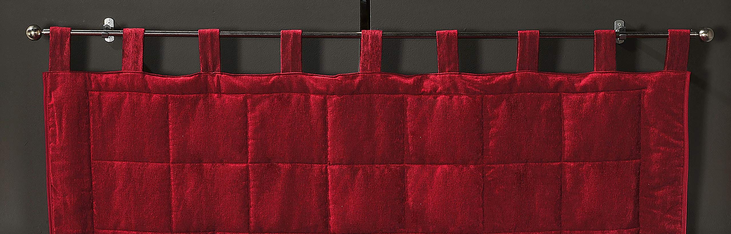 LINDER Headboard with Paws (1 27% Cotton 18pourcentlin 55% Polyester (3) 100% Polyester, Red, 160 x 70 cm