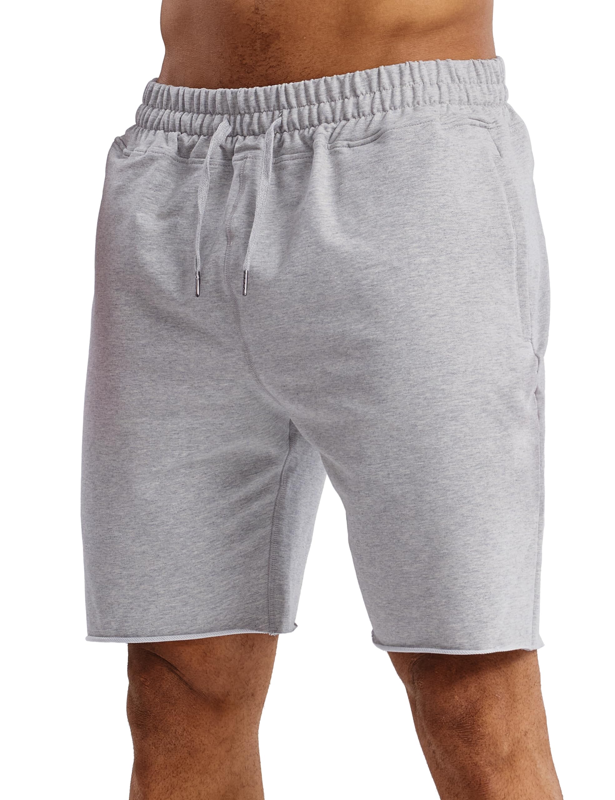 Ouber Men's 7'' Gym Workout Sweat Shorts Bodybuilding Running Training Jogging Shorts