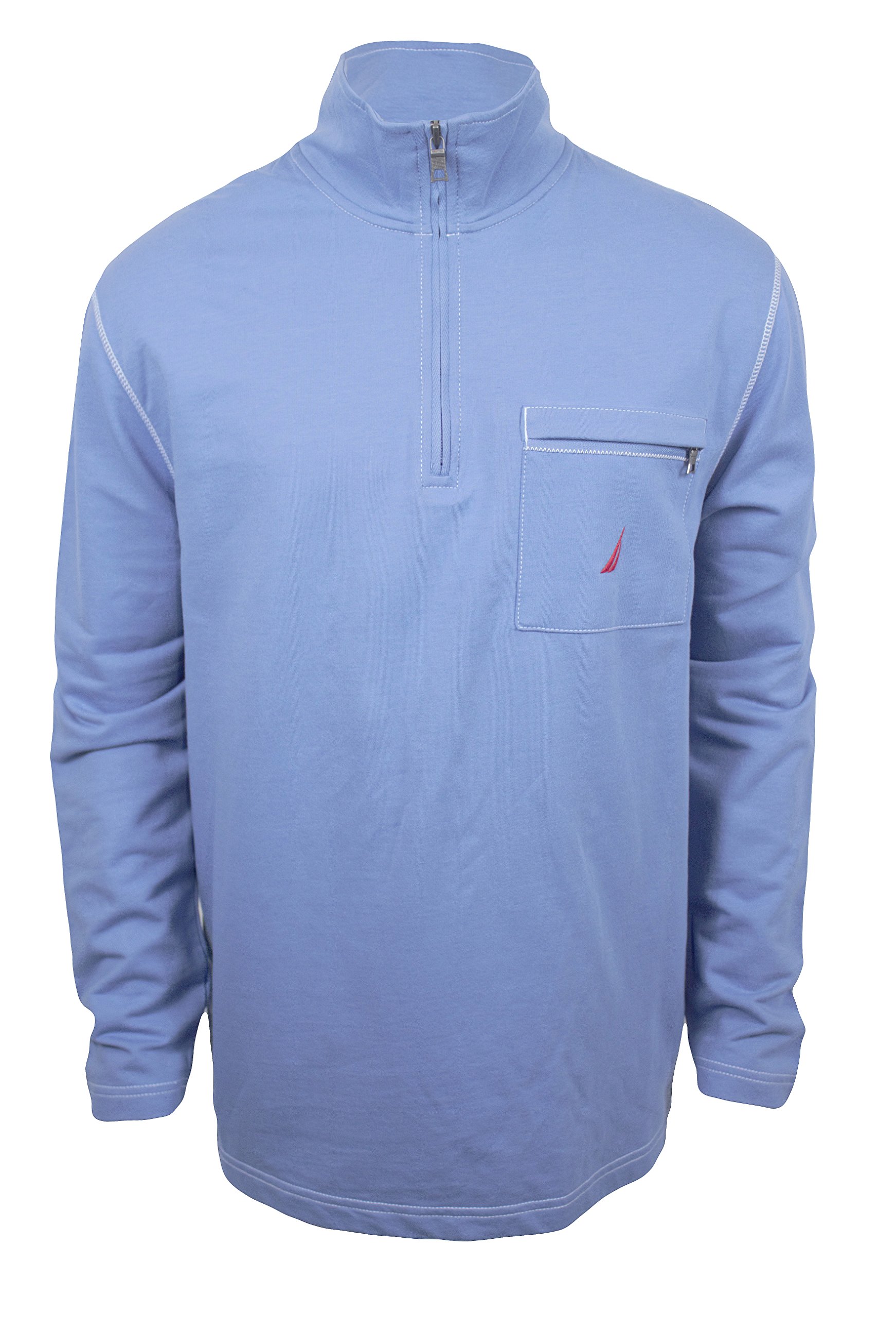 Nautica Mens Half Zip Mock Neck Sweatshirt