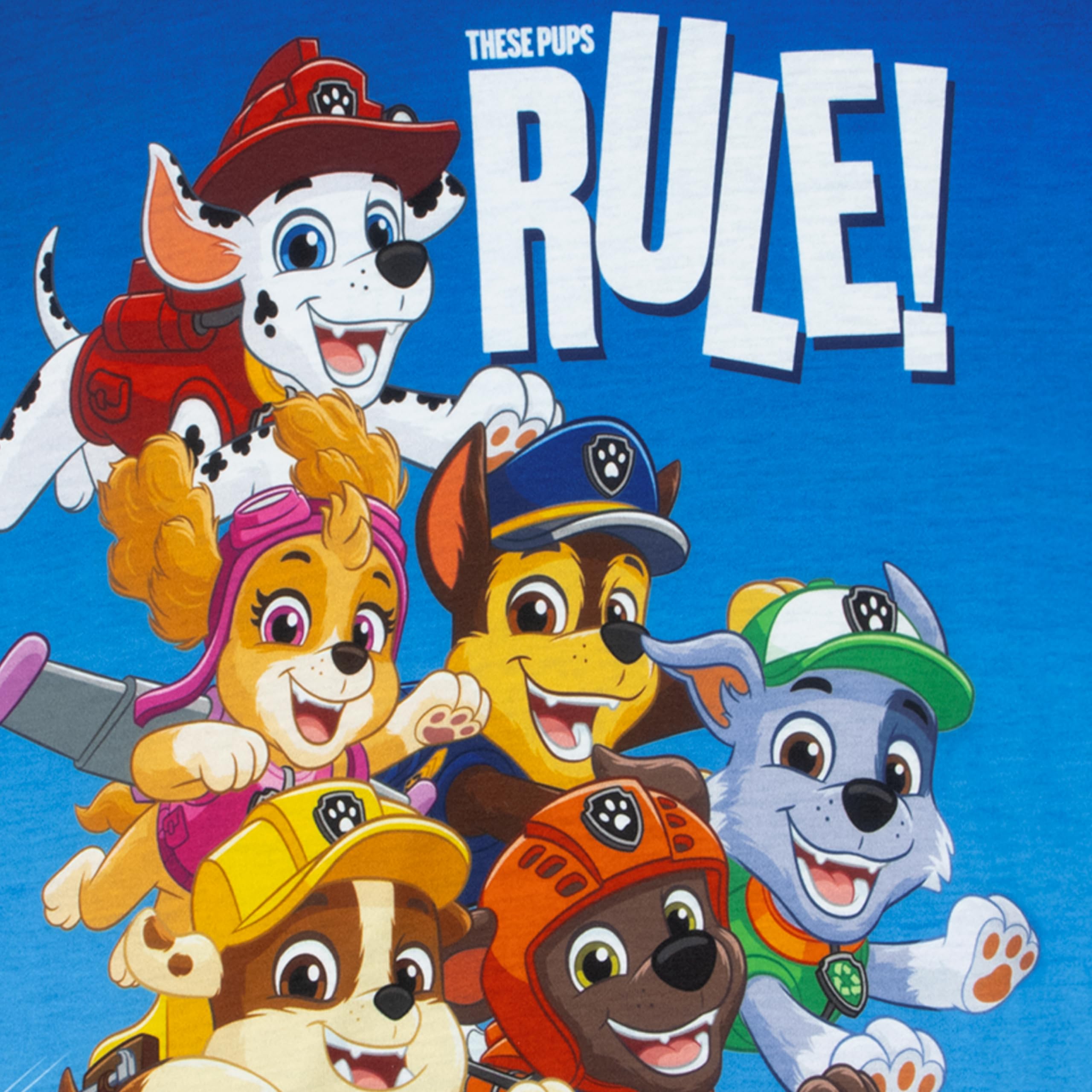 PAW Patrol Piżama, Piżamowy Chłopięca Z Marshallem I Chasem, Letnia Piżama Z Krótkim Rękawem, Zestaw Piżamowy Dla Chłopców