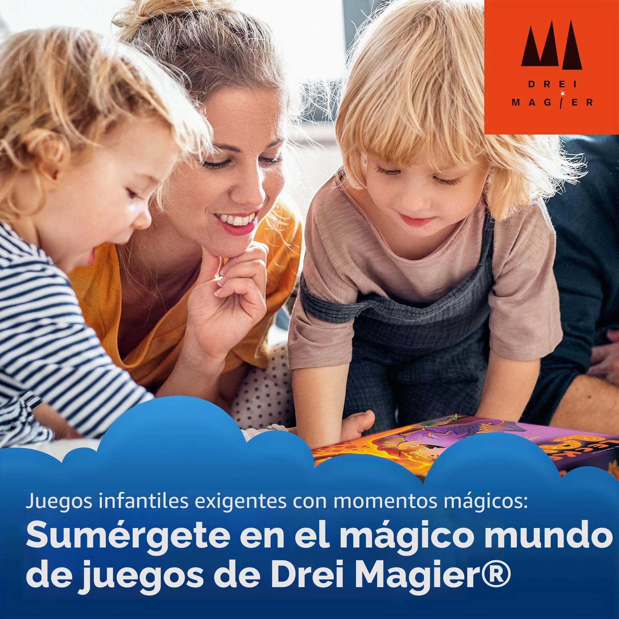 Schmidt Juegos 40896 La Noche embrujada retorcida, Juego de niños de Tres Magos