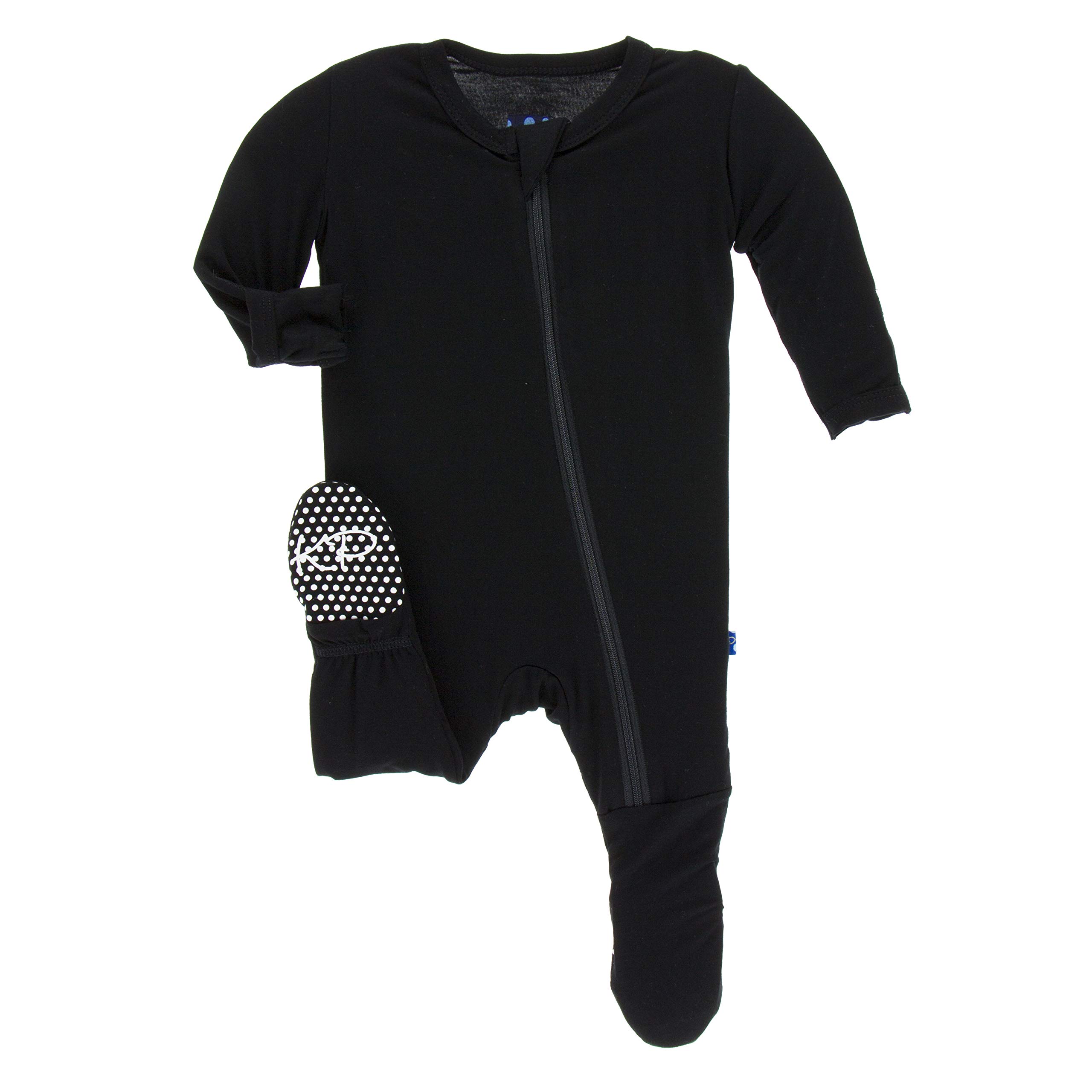 KicKee Pants Solid Footie with Zipper (Midnight - Preemie)