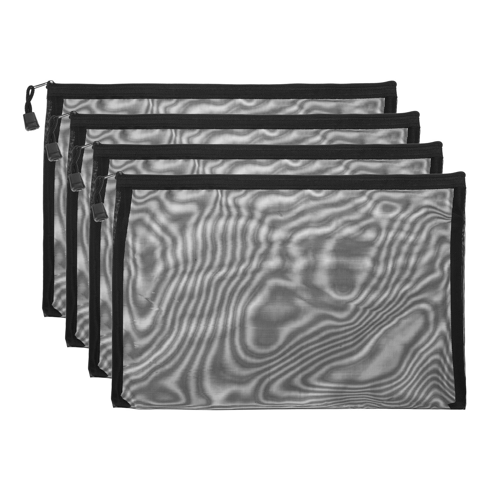 Lot De 3 Trousses De Maquillage En Maille Avec Imprimé Cœur Pour