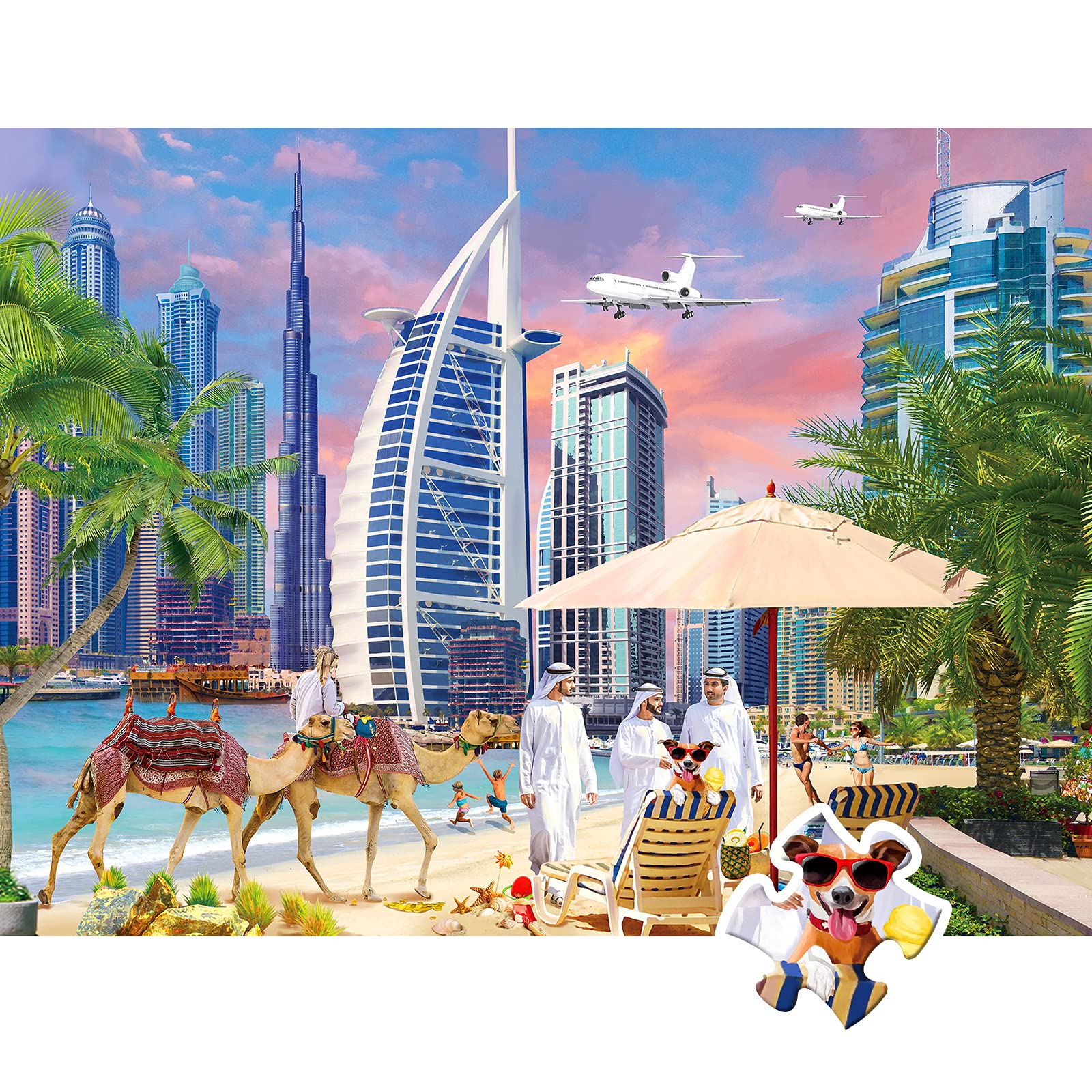 Buy HXMARS Jigsaw Puzzles for Adults City 1000 Piece Puzzle for Adults, Dubai 1000 PiecesThe