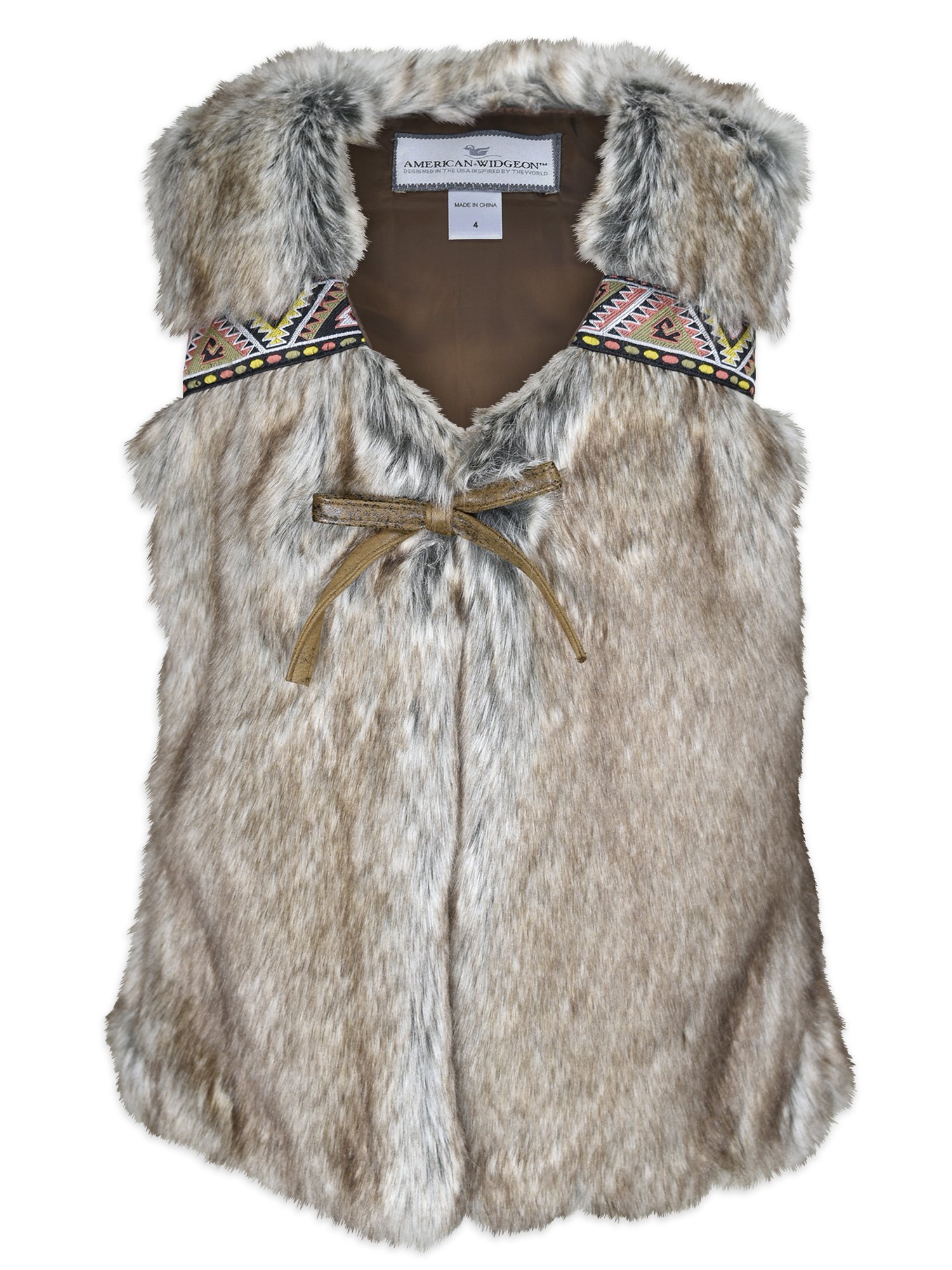 girls Boho Faux Fur Vest 3702 Fur Vest