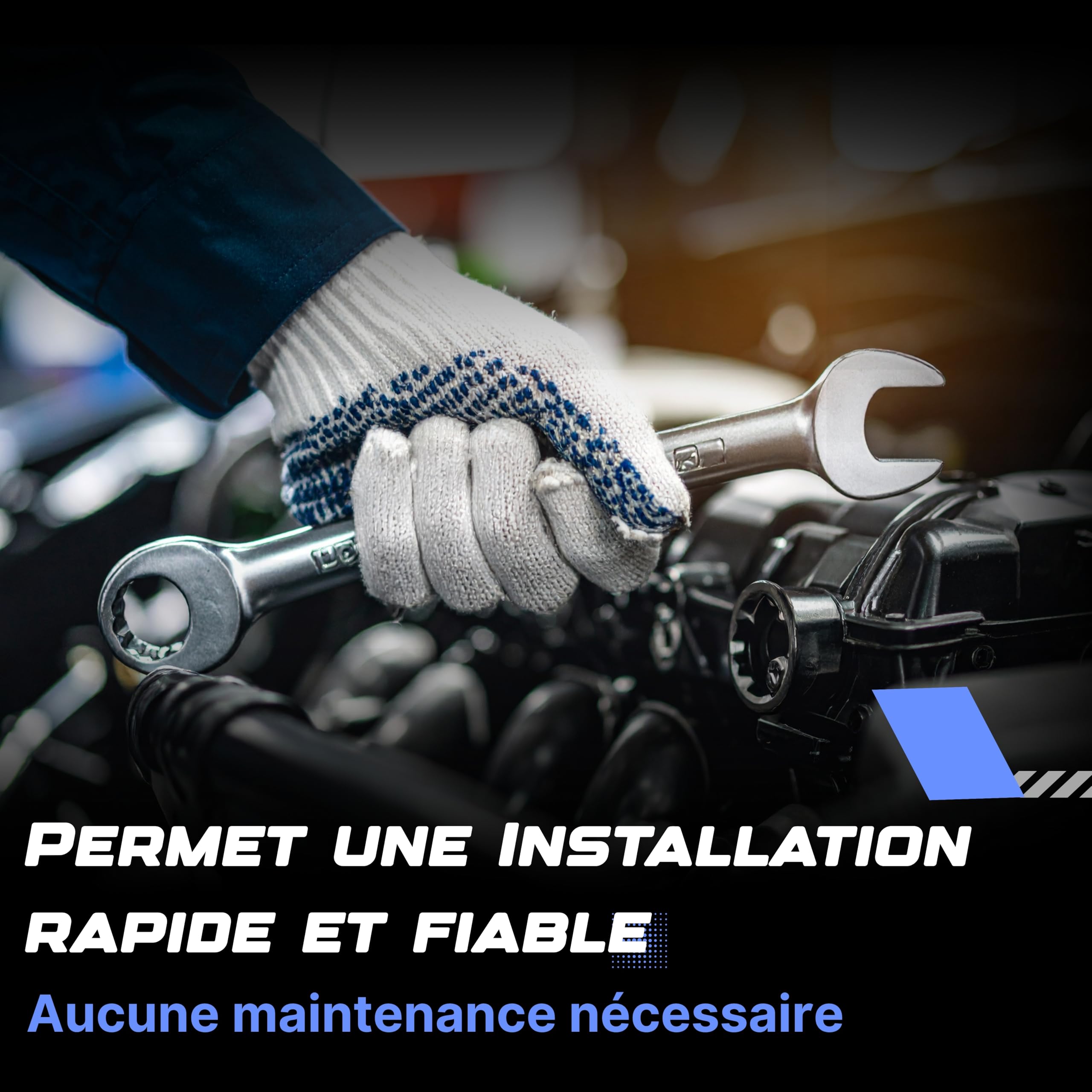 Batterie Voiture 12V 50Ah L1 - Démarrage 400A - Qualité Origine constructeur - Batterie Auto Sans Entretien prête à l’emploi - Remplacement équivalent - Livraison rapide Power Hexagone