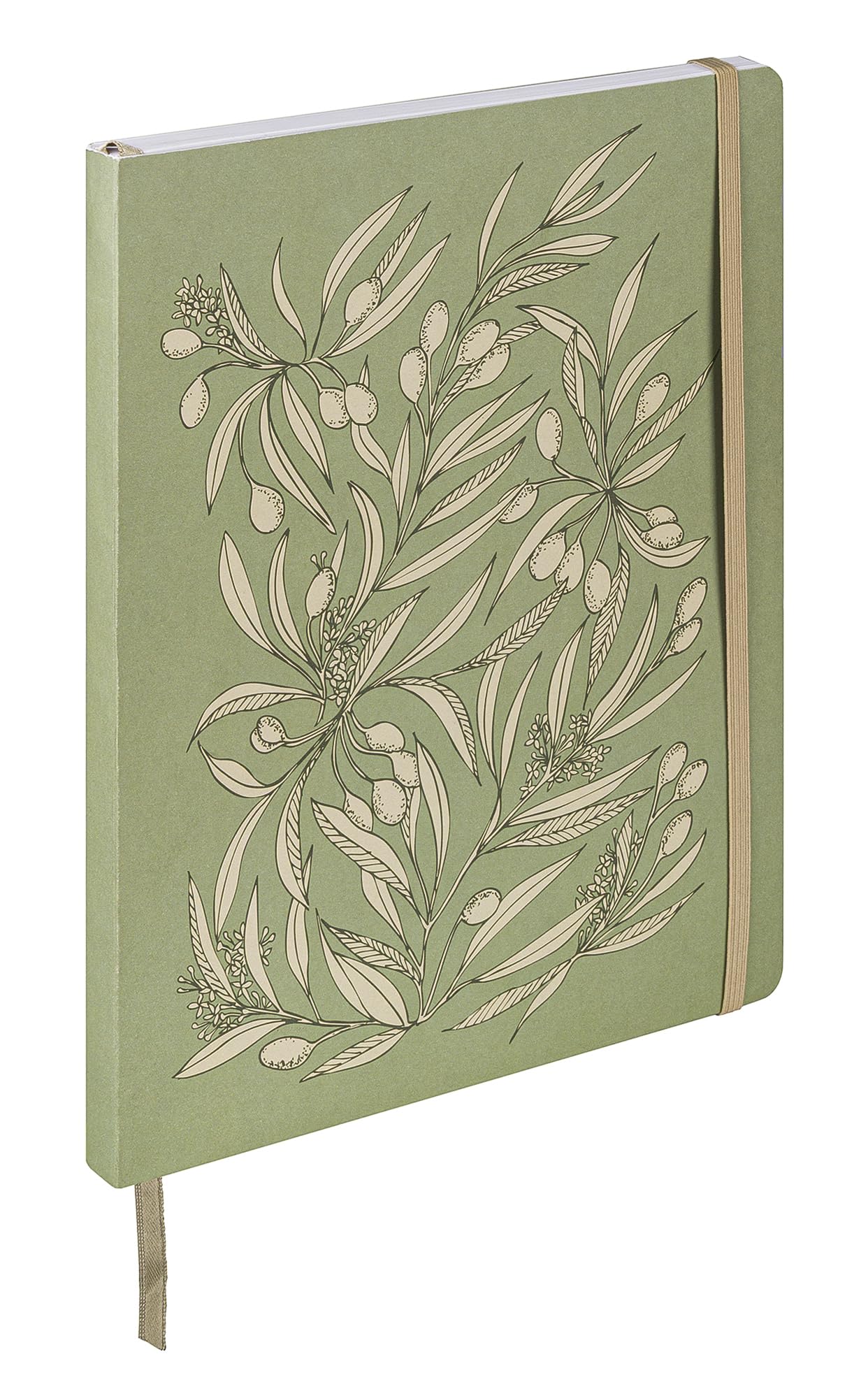 Clairefontaine 116342C - Jardin des Sens, DaytoDay Journal 19x25 cm, 192 Pages, dot, pochette à soufflet au dos, marquepage, fermeture élastique, Ass.