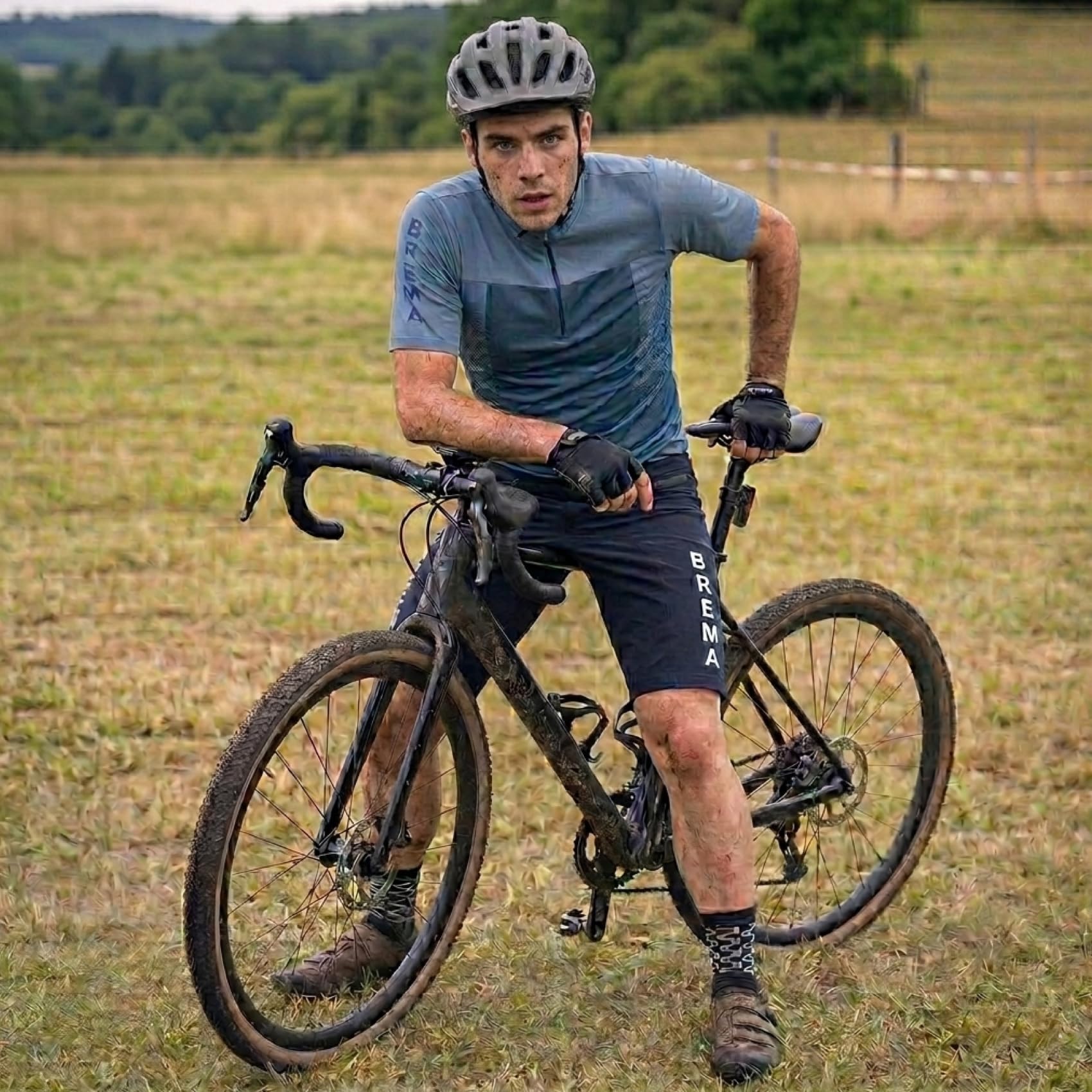 Brema Vetta Shorts Pantaloncino da Ciclismo Unisex, Short da Mountain Bike in Nylon Stretch Resistente e Traspirante Ideale per Fuori Strada con Due Tasche con Zip