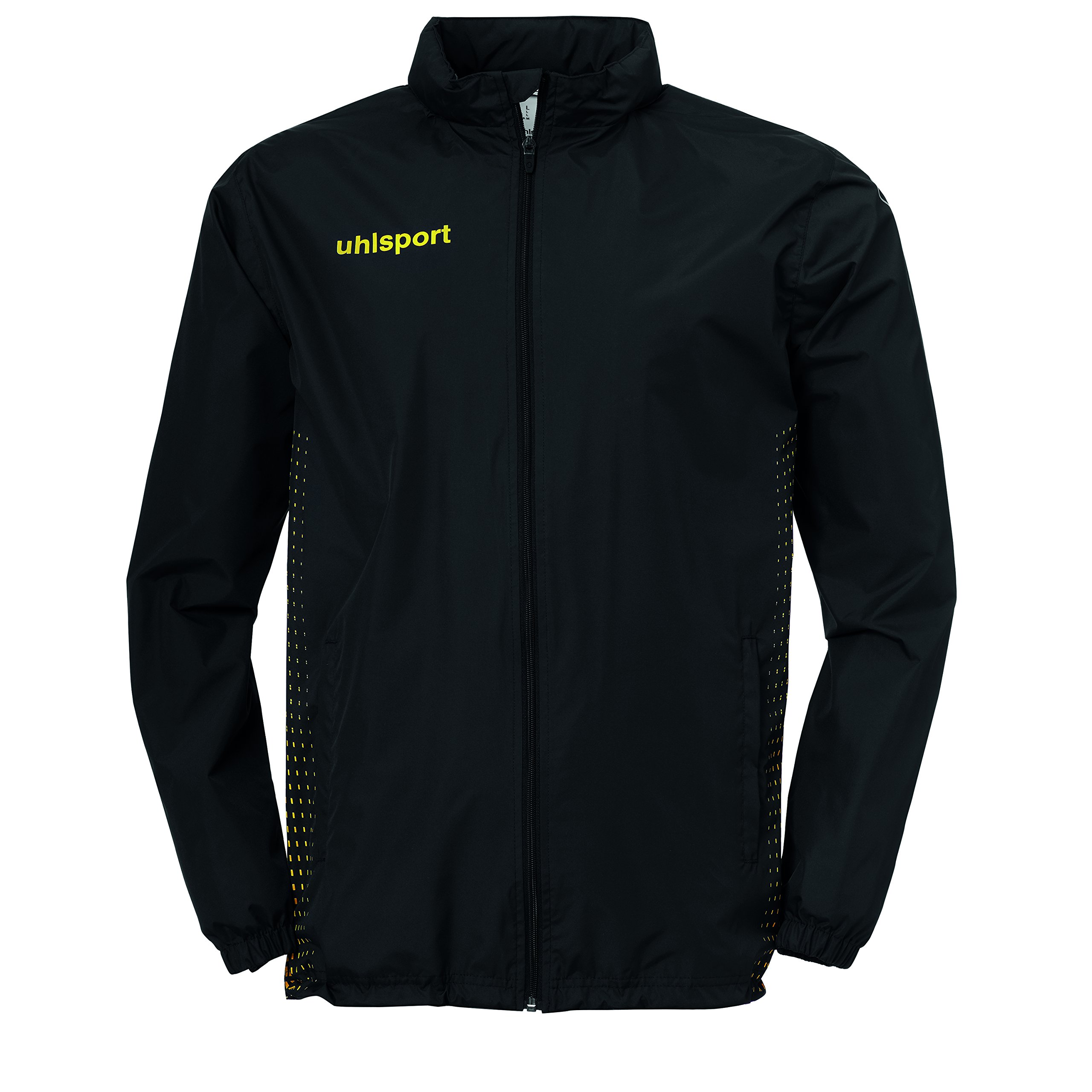 Uhlsport Uhlsh Men Score Rain Jacket Men's Rain Jacket - Black/Fluo Yellow, XX-Large