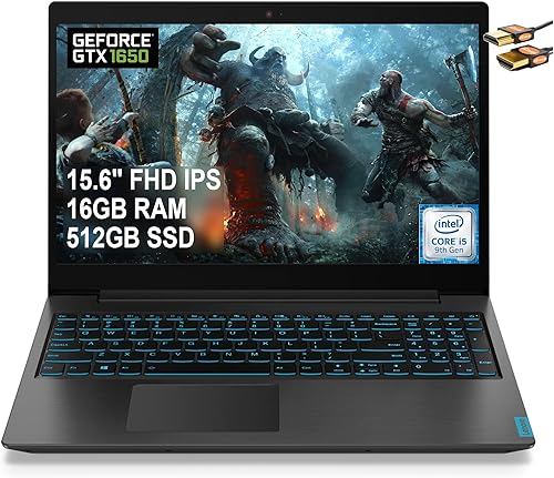 Flagship Lenovo Ideapad L340 15 portátil para juegos de 156 FHD IPS Display Intel Quad-Core i5-9300HF Beats i7-7700HQ 16GB RAM 512GB SSD GeForce GTX