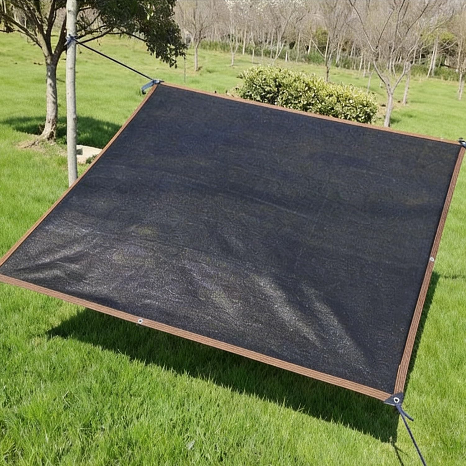 70% Shade Cloth For Garden Mesh Tarp With Grommets Black Shade Cloth For Greenhouse Patio Vegetables(6.6 X 9.8ft)