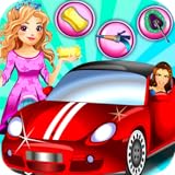 Mami coche Limpieza princesa mamá de coches