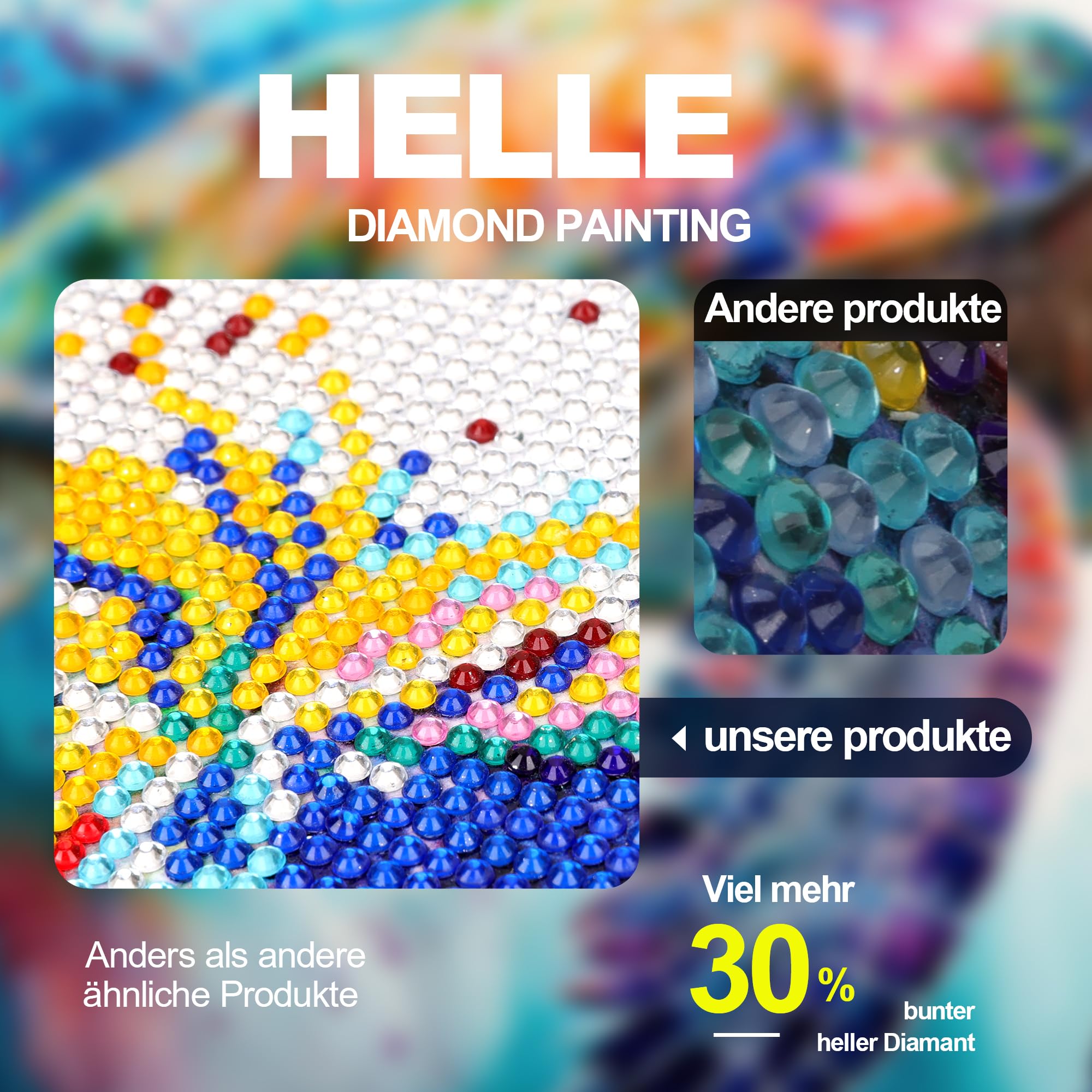 Hjjdiyes Peinture Diamant Pour Adulte - 5D - Avec Accessoires - Kit De