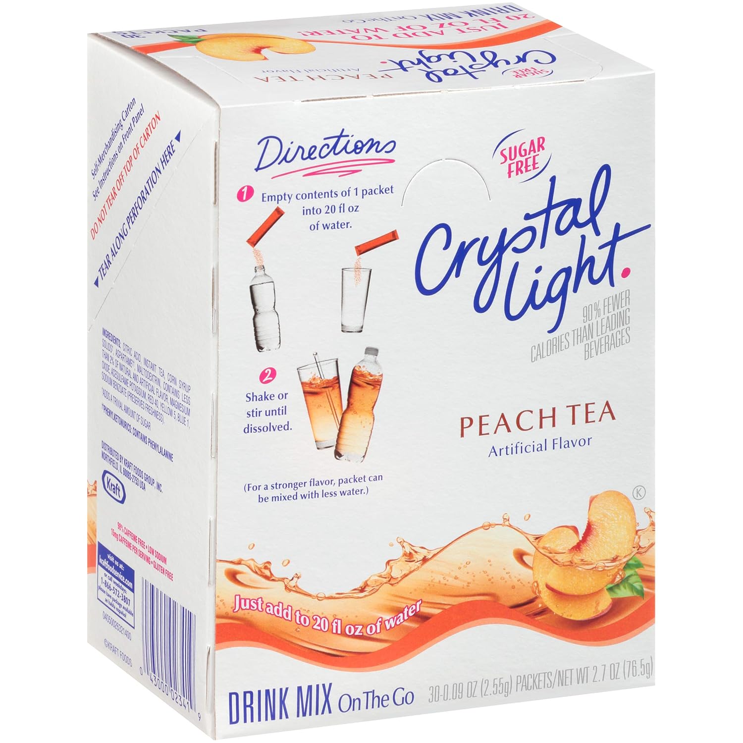 Crystal Light On the Go Peach Tea 120 units per case 0.7 oz