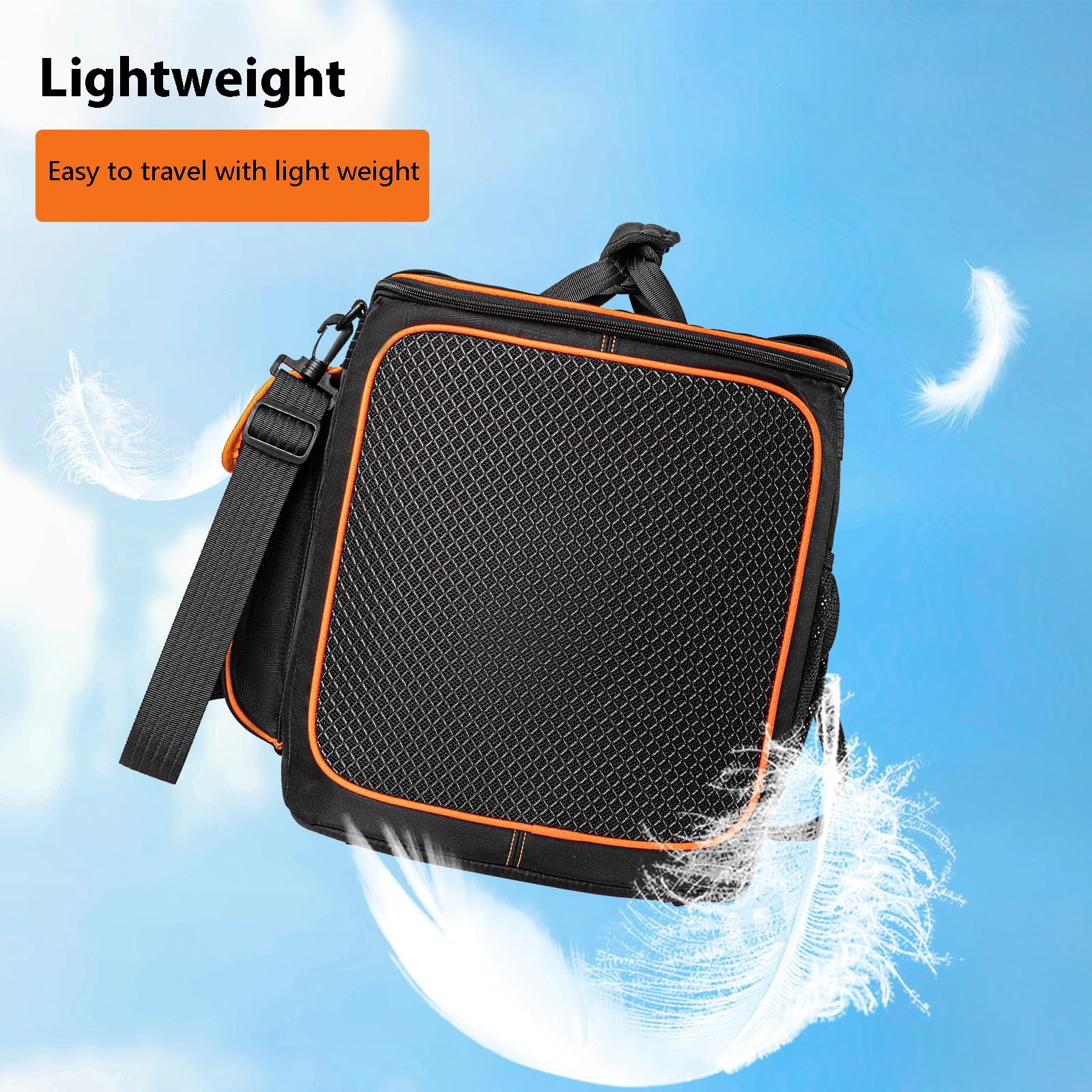 Borsa da viaggio per JBL Partybox Encore 2, custodia antiurto con porta di ricarica diretta e rete per altoparlanti ventilata, copertura per feste all'aperto/campeggio (adatta per altoparlante +
