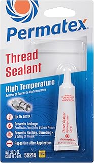 Permatex 59214 High Temperature Thread Sealant, 6 ml Tube, Pack of 1