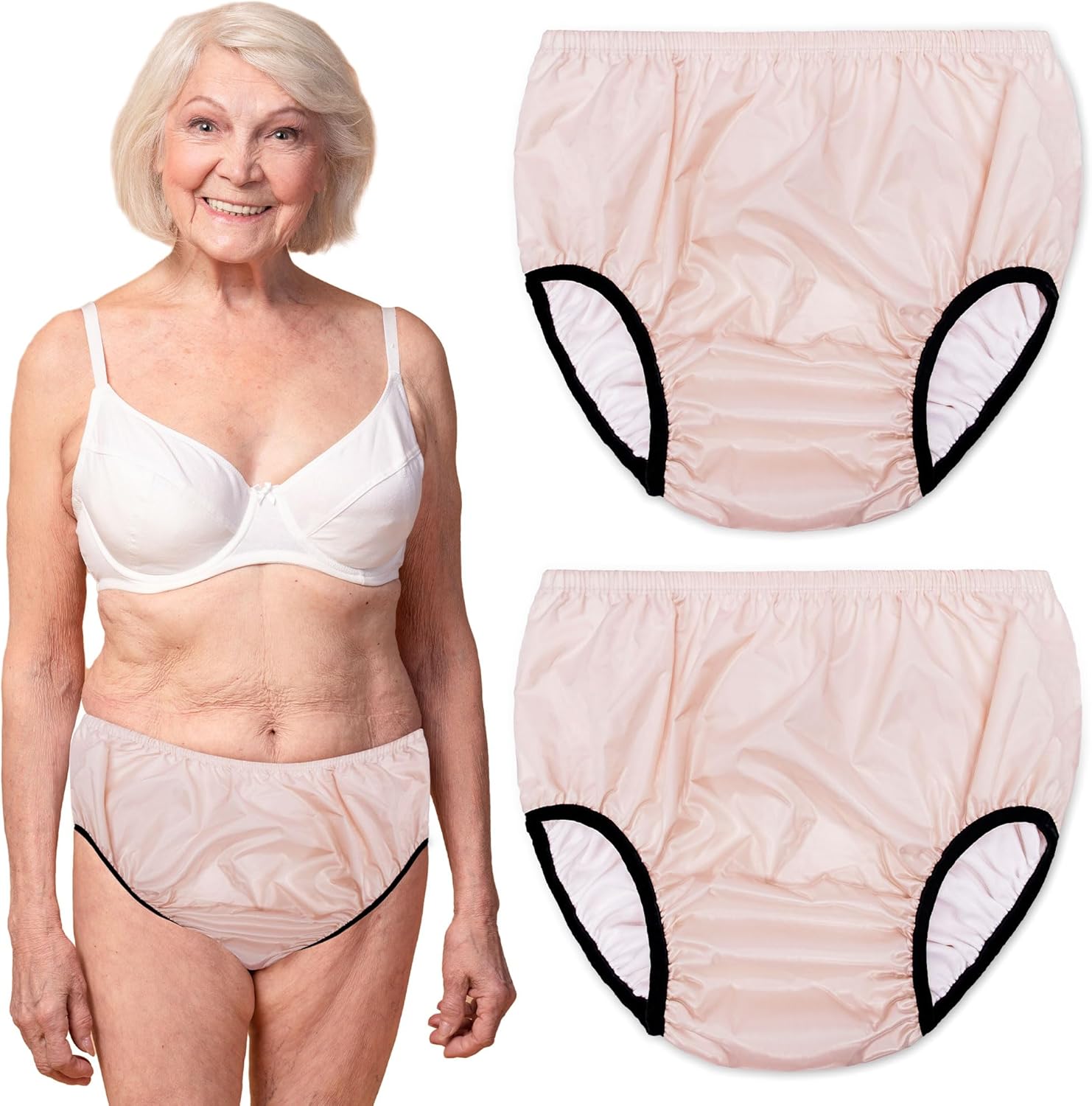 2 Pics Plus Size Adult LeakProof Underwear for