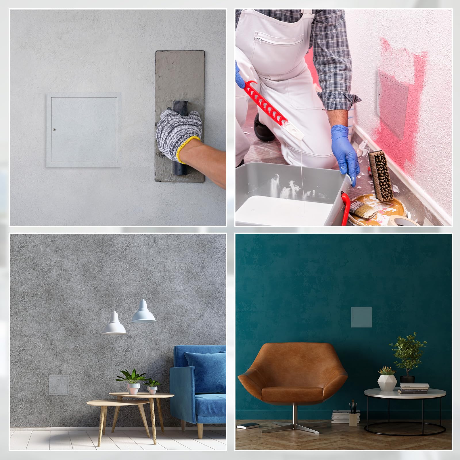 Snapklik.com : Gisafai Access Panel Wall Hole Cover Metal Drywall