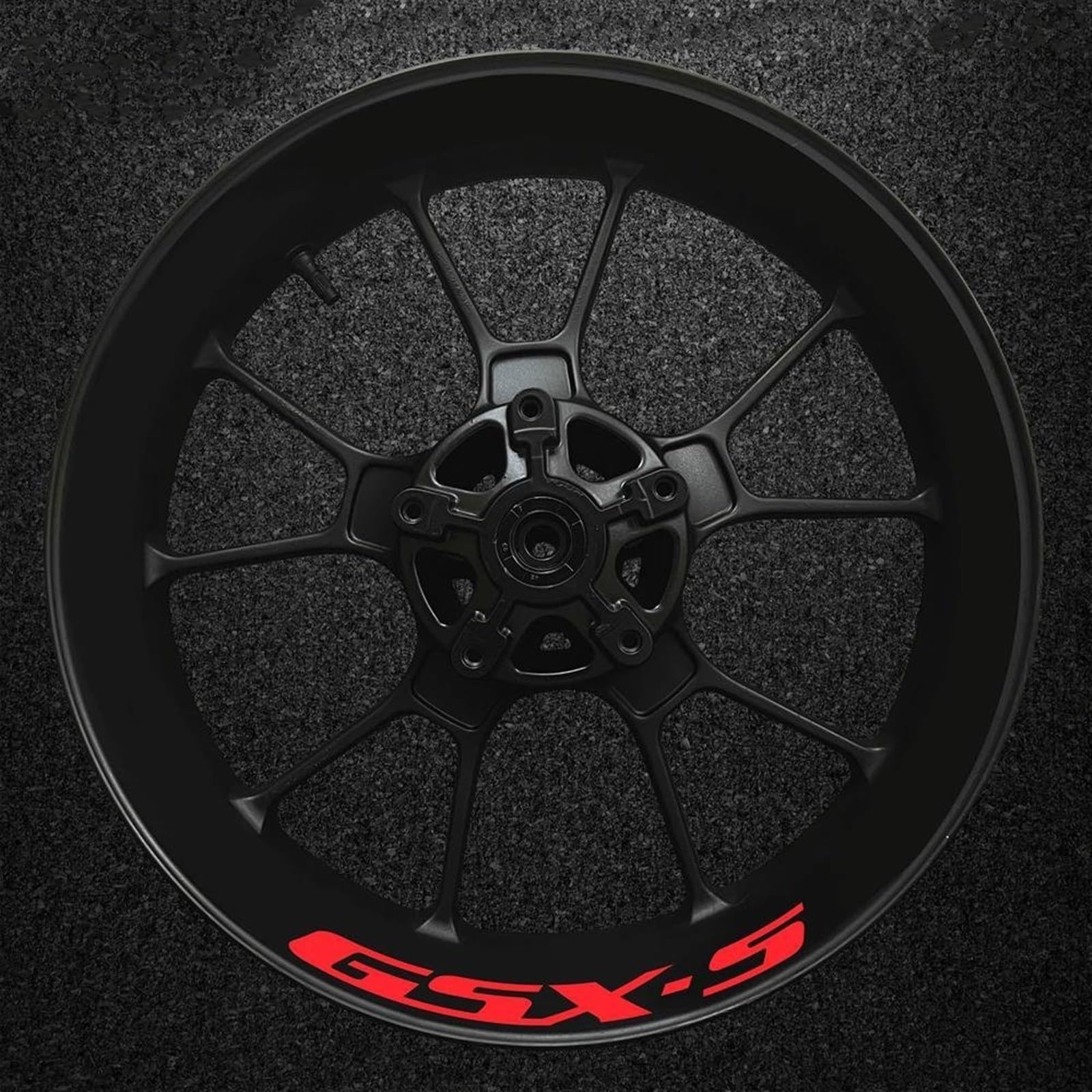1 Set of Motorcycle Wheel Stickers Stripes Reflective Rim for Suzuki Gsx-s Gsx-s750 Gsxs1000 750 1000 600(Color16)