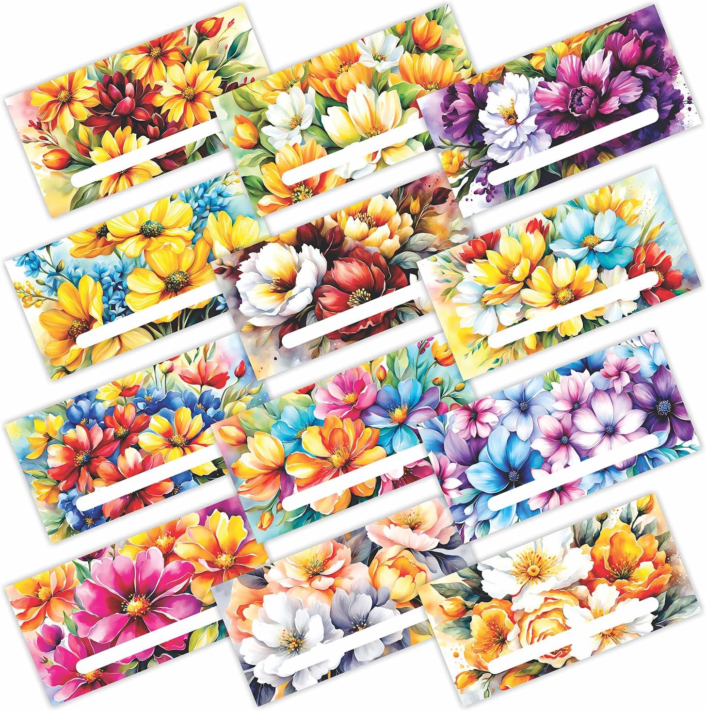 PARTH iMPEX120 Pack Gift Envelopes for Cash - 3.5" x 7" Floral Design - Decorative Fancy Colorful Money Saving Holder Card for Shagun Christmas Birthday Baby Shower Wedding Graduation