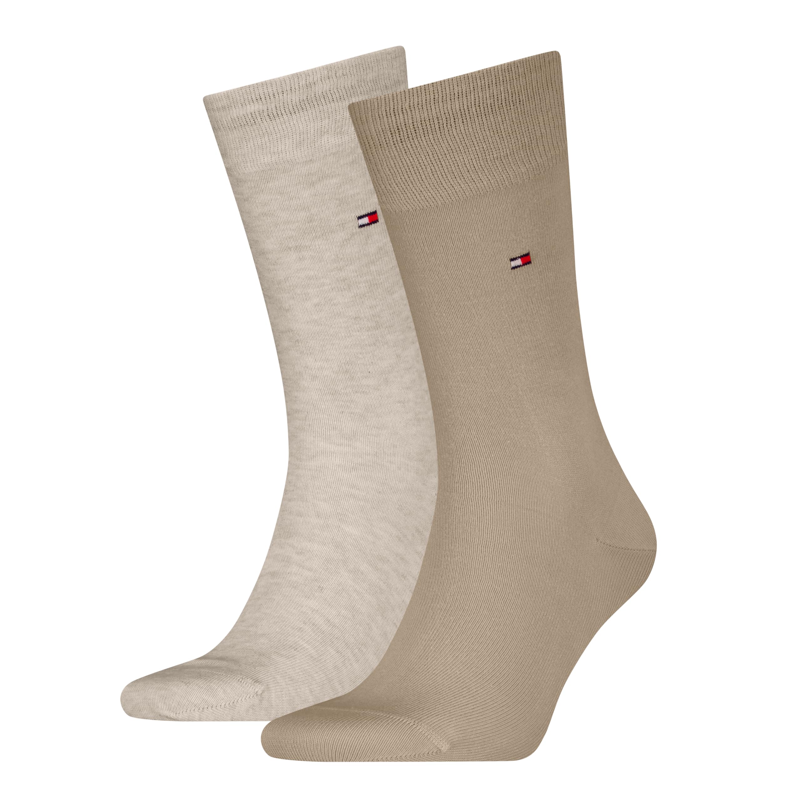 Tommy Hilfiger Men's Classic Sock, Black/Sand, 39-42