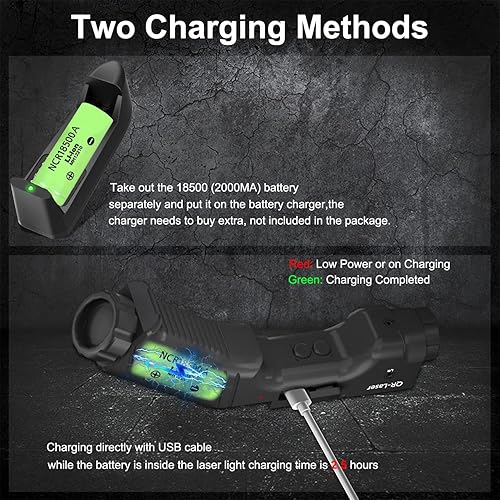 Miniatura 4 de MLOK RedGreenBlue Laser Sight with 1000 Lumens Tactical Flashlight