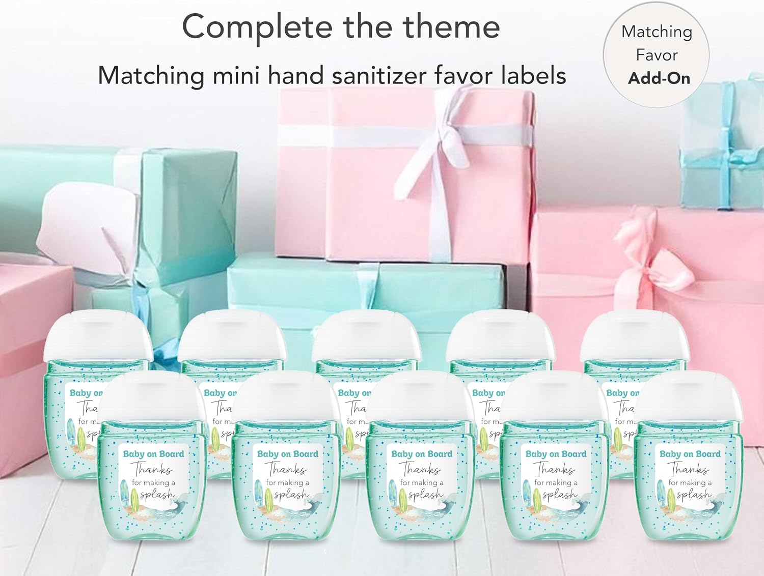 Baby on Board Prediction and Advice Cards - Pack of 25 - Surf Beach Theme Baby Shower Invitations, Wishes for New Parents Mom & Dad to be Mommy & Daddy Message Shower Activity Keepsake G940-PDAV