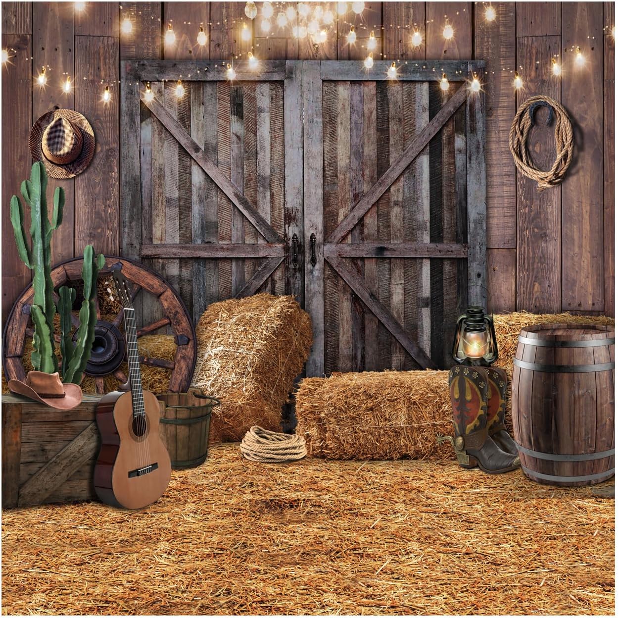 WOLADA Western Cowboy Backdrop 10x10FT 12534