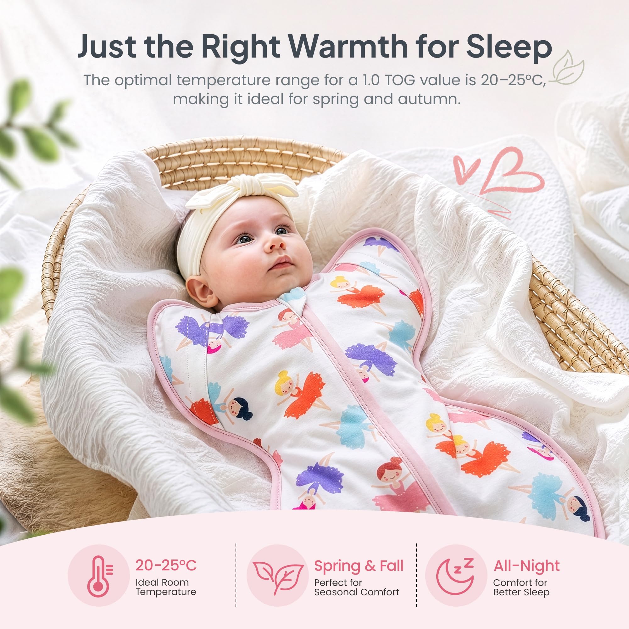 i-baby Saco de dormir para recién nacidos, con tecnología outlast-Space para control de temperatura, para recién nacidos, 1,0 TOG