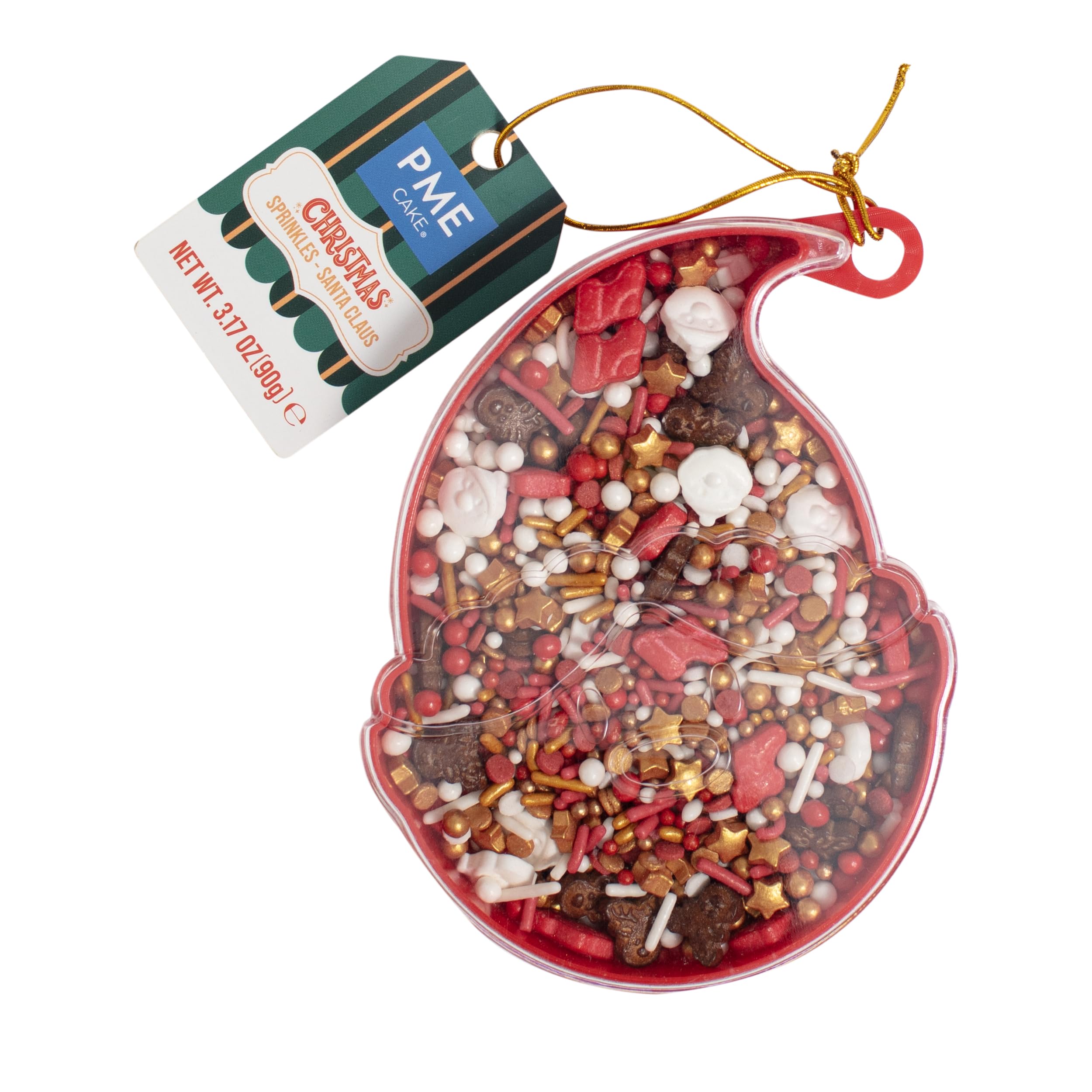 PME Cake Christmas Novelty Sprinkles | Santa Claus (90g / 3.17oz) |Festive Edible Cake Decorations for Cupcakes, Cookies & Winter Holiday Bakes