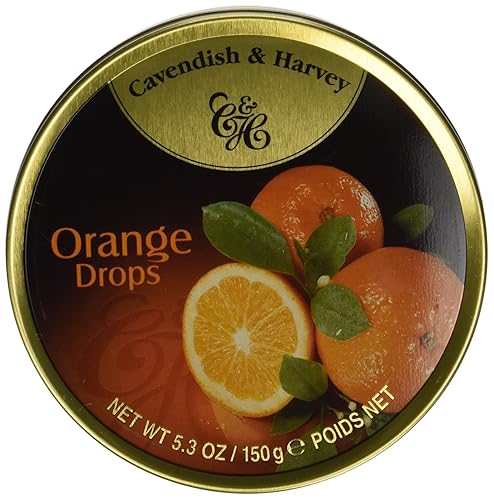 Cavendish Harvey Candy lata naranja 53 oz paquete de 12