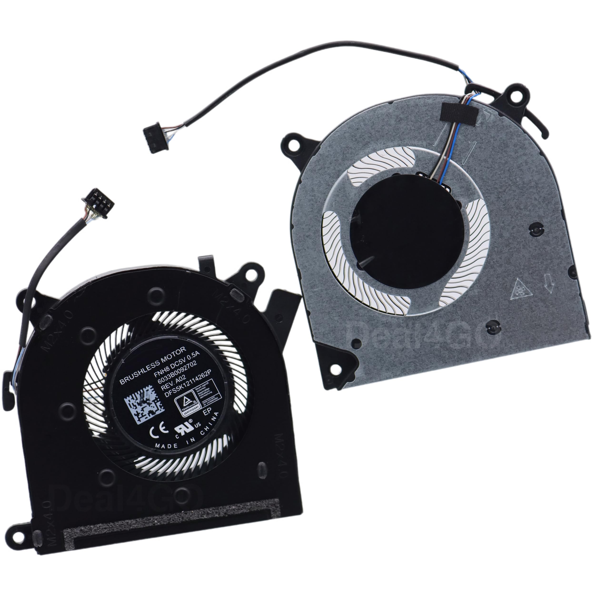 Deal4GO Kit ventola di raffreddamento grafica CPU GPU M50438-001 ricambio per HP ProBook 470 G10 G9 G8, 17-CN 17s-CU 17s-CR con GPU GeForce MX