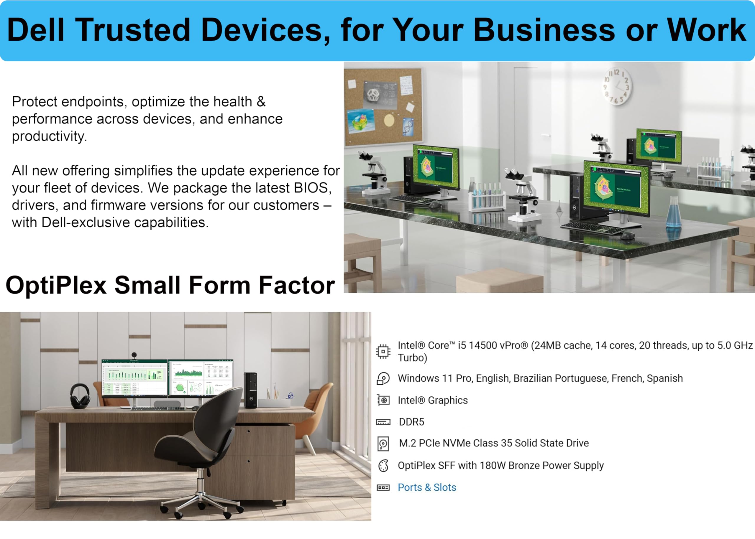 Amazon.com: Dell OptiPlex SFF Desktop for Business| Intel