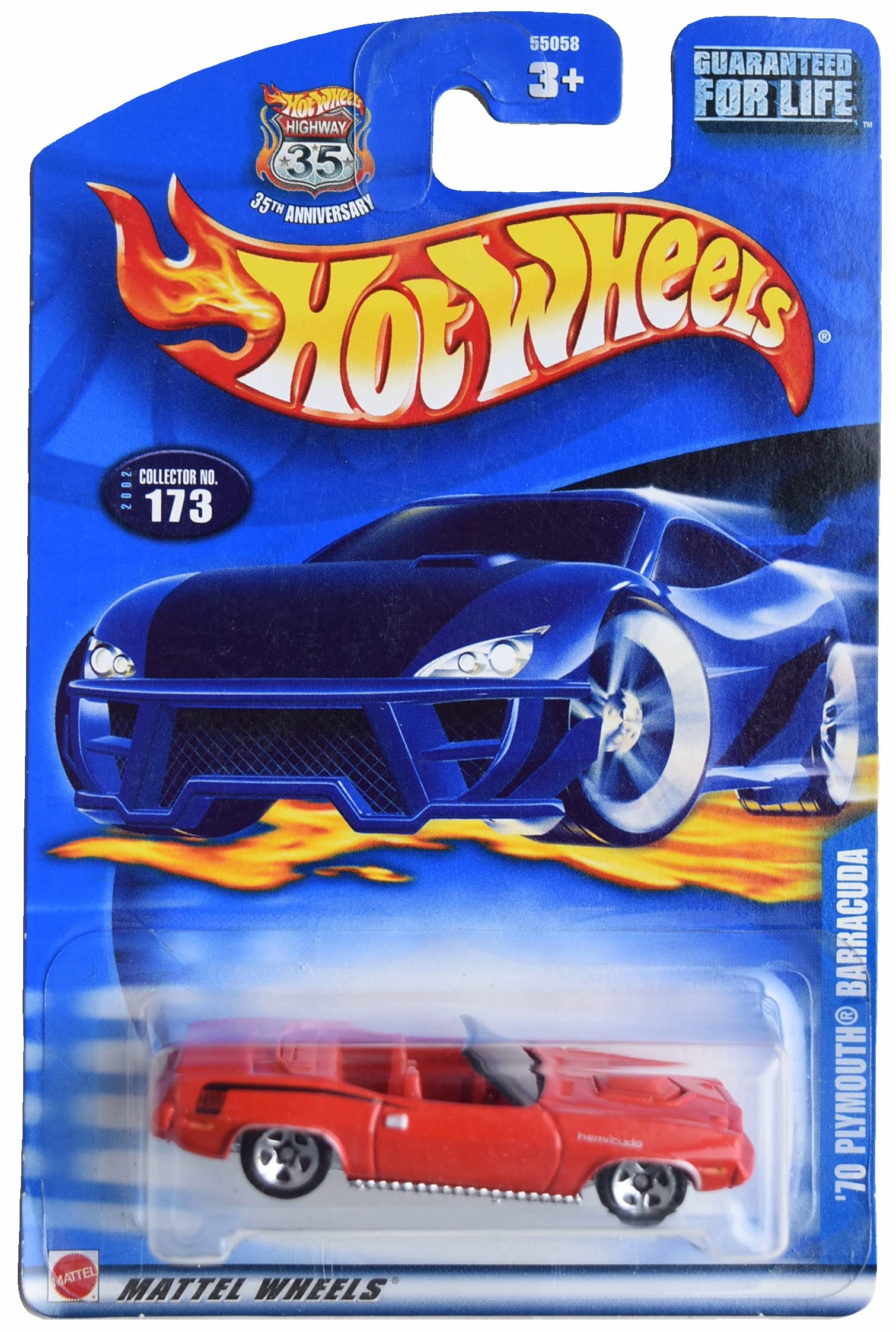 Hot Wheels '70 Plymouth Barracuda, Collector #173 [red]