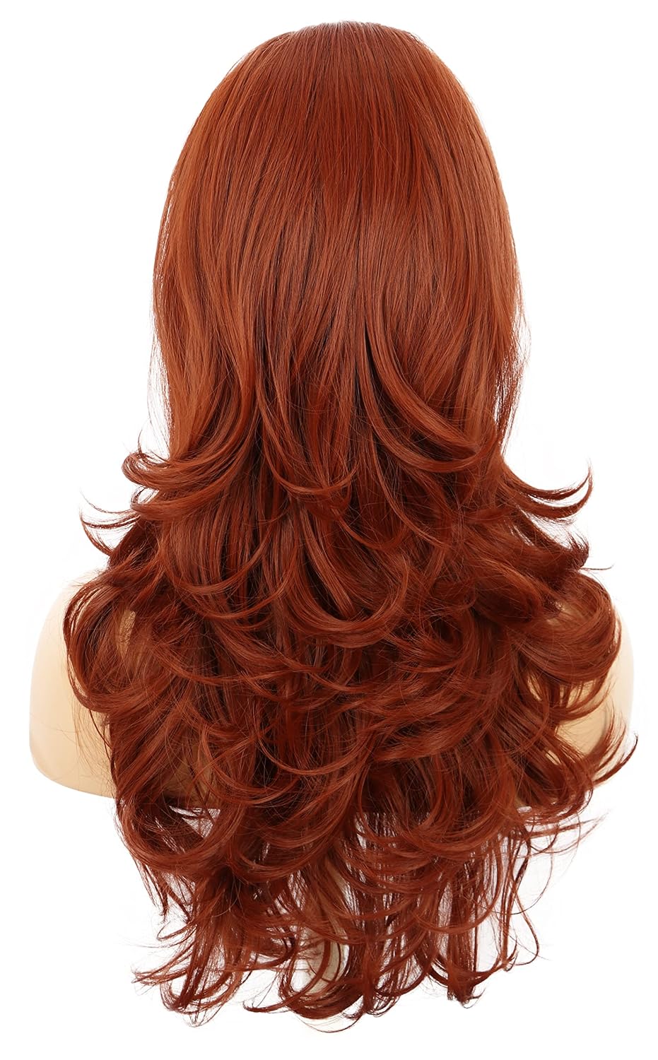VGbeaty Women Long Ginger Beehive Vintage Married Housewife Bouffant 60s 70s Halloween Costume Cosplay Wig