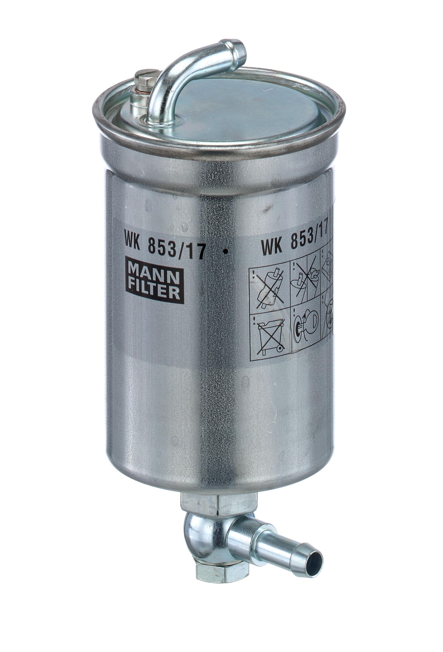 MANN-FILTER, WK 853/17 Filtro de combustible | Para Turismos, Protección sistema combustible, Protección inyectores, Combustible limpio, Calidad original OE
