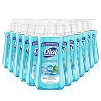 Vista 1 de Dial Jabón líquido antibacteriano para manos agua de manantial, 7.5 onzas, azul, 12