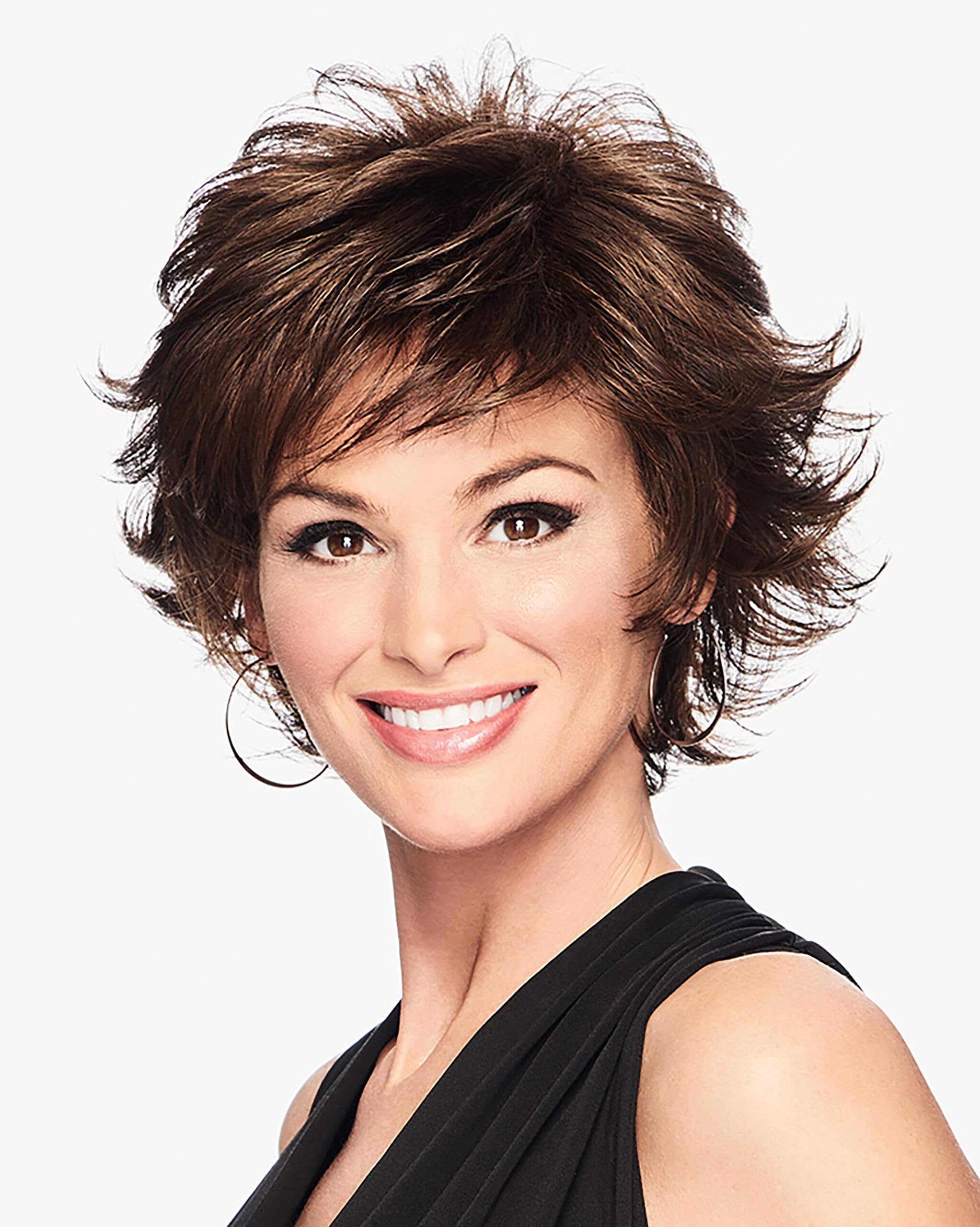 Textured Flip Color R11S+ Glazed Mocha - Hairdo 4.25" Cropped Shag Layering Volume on Top Modern Flair Tru2Life Heat Friendly Synthetic Breathable Cap