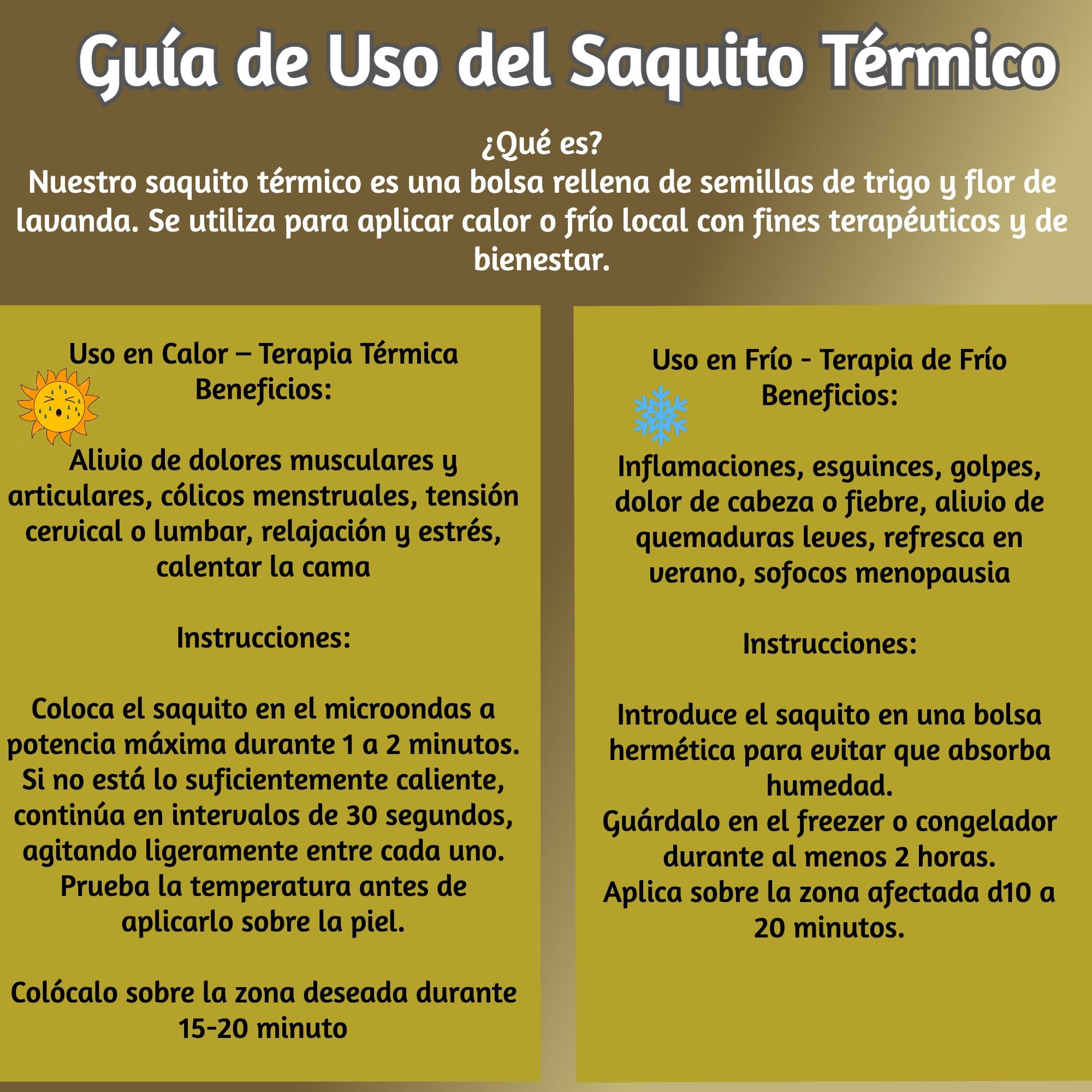 Saco Semillas Microondas 57x14 cm Con Funda Lavable - SSaquito Térmico Cervical con Lavanda–Bolsa Térmica de Calor y Frío–Saco Térmico para Cuello/Espalda-Almohadilla Térmica Dolor Menstrual