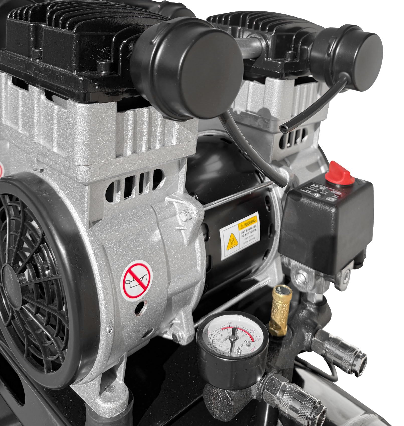 WELDINGER Flüsterkompressor FK 510 pro 4,8 kW Luftabgabe 510 l (Silentkompressor ölfrei wartungsfrei) 5 Jahre Garantie