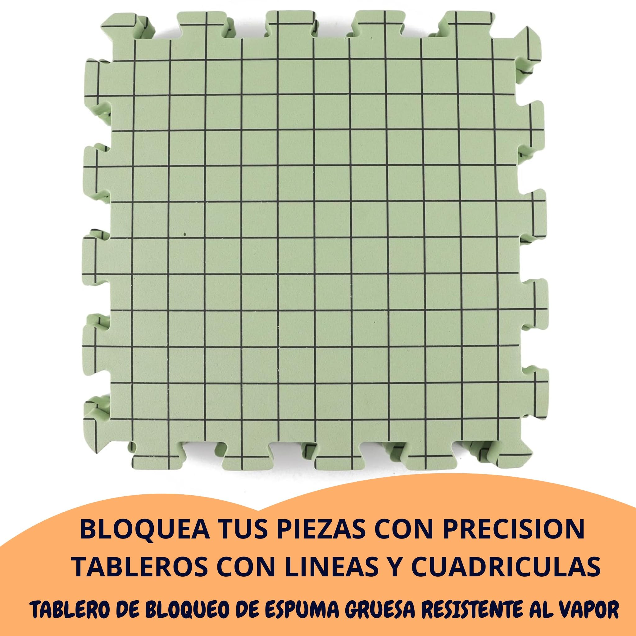 SusggO Pack 9 Tablero Bloqueo Ganchillo Crochet Espuma, 25 Peines Bloqueo,100 Pines T,Protector dedos,20 marcadores. Bloqueador Granny Crochet Bloqueo Granny Square