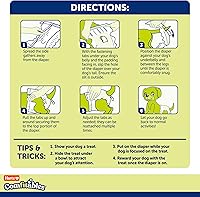 Vista 10 de Hartz Comfitables - Pañales desechables para perros, talla XXS, 42 unidades, ajuste cómodo y seguro, fácil de poner, pañal súper absorbente