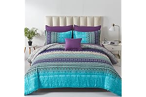 Boho Comforter Set Queen Size 8 Piece Bed in a Bag