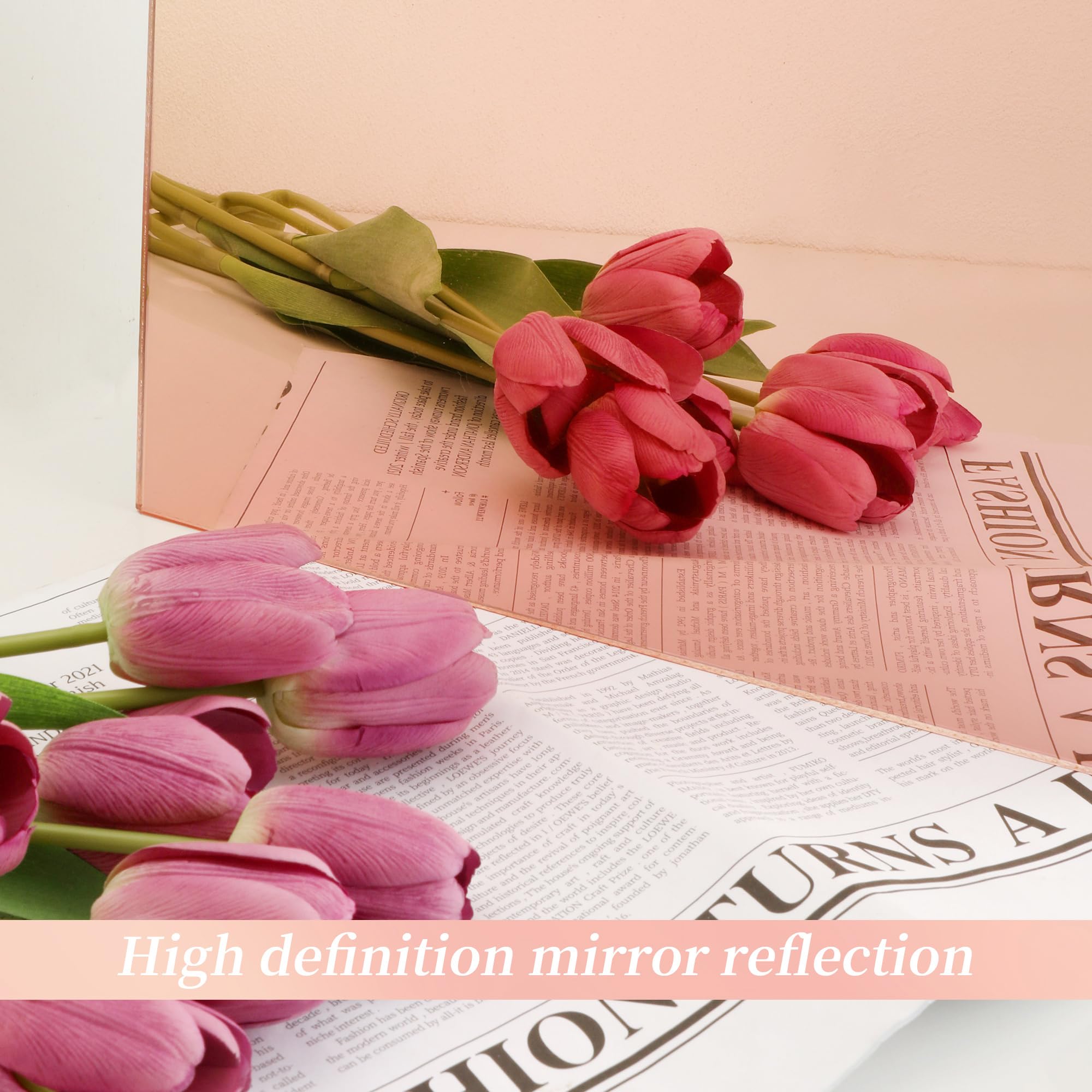 Rose Acrylic Sheets - 3 Pack, 12x16" -4